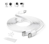 Itramax Cavo di prolunga piatto USB C 6 M/2 Pack, cavo di ricarica extra lungo USB A a USBC per Blink Mini 2/Outdoor 4, anello Pan-Tilt Indoor Cam,eufy Cam S3 Pro, SoloCam S340/S350/S220/C210, EZVIZ