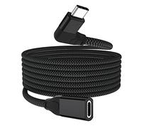 Itramax Cavo di Prolunga USB-C a Forma di L per iPhone 17 Pro,2M Cavo di Ricarica Tipo C 3.1 3.2 Gen2 10Gbps,Wire di Estensione Thunderbolt 3 per Macbook M2,iPhone 16,Mac Air,Google Chromebook/Pixel