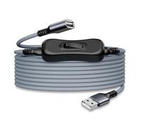 Itramax Cavo Prolunga USB A Maschio a Femmina con Interruttore EIN/AUS 1M | Cavo di Ricarica Tipo A,Supporta Dati E Alimentazione,Interruttore per Ventola,Lampada da Tavolo LED,Strisce,Tastiera,Mouse