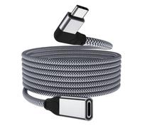 Itramax Cavo Prolunga USB-C di Ricarica ad Angolo Retto 1M,Cavo di Alimentazione Tipo C 3.1 3.2 Gen2 10Gbps,Thunderbolt 3 Extension Cable per Apple Watch 10,iPhone 17 16 15,Mac Air,iPad Pro 11 Mini 7