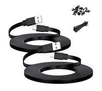 Itramax Cavo Ricarica Micro USB 9M/2Pezzi,Cavo Filo Prolunga Caricatore Alimentazione Micro Piatto Lungo per XIAOMI Mi Camera,YI/Cloud Camera,Wyze/Nest/Arlo Q/Furbo Dog Cam,Blink XT XT2 Mini