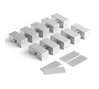 Itramax Clip per Cavi Magnetico 10 Pezzi,Fermacavi Riutilizzabile per filo di Ricarica,Supporto Organizzatore Gestione del Cavo con Magnete al N52 per Scrivania,Comodino,Sotto la Scrivania,Home Offic