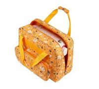ITRHJTGP Borsa per Uncinetto 1 Borsa portaoggetti for Macchina da Cucire Multicolore Floreale, Custodia Portatile Viaggio for(Orange)