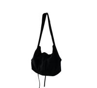 ITRHJTGP Borse Donna da Spalla Semplice Women Leisure Crossbody Canvas Shoulder Bags Female Multi-purpose Messenger Student Bag Reutilisable(Black)