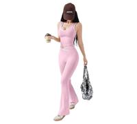 ITRHJTGP Completi Palestra Donna Set Women's Set Open Back Top & Shorts W/Second-Skin Fit & Run-Ready Yoga(Color4,M)