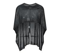 ITRHJTGP Copricostume da Bikini Top da Donna Poncho Mantella Copricostumi Trasparenti for L'Estate Quotidiana con Scialle Spiaggia per Vacanza(Black,L)