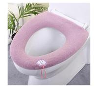 ITRHJTGP coprisedile WC Imbottito Copriwater for Sedile WC più Spessi, Morbidi e Caldi, in Tessuto Elasticizzato Lavabile per Il Bagno e Il Relax in casa(Pink)