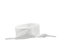 ITRHJTGP Lacci di raso Lacci for scarpe a nastro for da ginnastica 2CM Sostituzione lacci fantasia piatto spesso in raso for donna Lunghezza 80/100/120 cm per le scarpe da indossare(White,100cm)