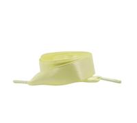 ITRHJTGP Lacci di raso Lacci for scarpe a nastro for da ginnastica 2CM Sostituzione lacci fantasia piatto spesso in raso for donna Lunghezza 80/100/120 cm per le scarpe da indossare(Yellow,100cm)