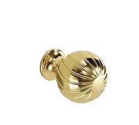 ITRHJTGP Maniglie Per Mobili Da Cucina 2 pomelli for cassettiera, stile retrò, rotondi, in metallo, con foro singolo, for cassettiere e armadietti.(Bright golden color)