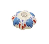 ITRHJTGP Maniglie Per Mobili Da Cucina Maniglia in ceramica a forma di zucca, stile pastorale, pomello creativo a foro singolo con vite, pomello for anta e cassetto dell'armadio.(Color5)