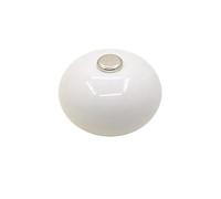 ITRHJTGP Maniglie Per Mobili Da Cucina Maniglia in ceramica a forma di zucca, stile pastorale, pomello creativo a foro singolo con vite, pomello for anta e cassetto dell'armadio.(White)