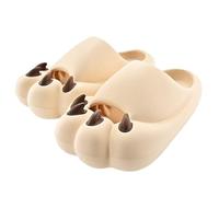 ITRHJTGP pantofole da doccia da donna Ciabatte da donna Paw Slippers, comode e casual, infradito, sandali casa Per quotidiano(Khaki,36-37)