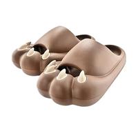 ITRHJTGP pantofole da doccia da donna Ciabatte da donna Paw Slippers, comode e casual, infradito, sandali casa Per quotidiano(Brown,44-45)