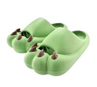 ITRHJTGP pantofole da doccia da donna Ciabatte da donna Paw Slippers, comode e casual, infradito, sandali casa Per quotidiano(Green,38-39)