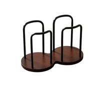 ITRHJTGP Paper Cup Holder Coffee Cups Dispenser Rack With Bamboo Base Beverage Drinking Paper Cup Holder For Party Office Home Kitchen Per Ufficio(Black-D)