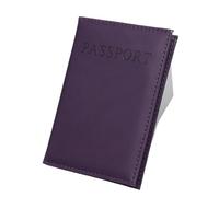ITRHJTGP Portapassaporto Portadocumenti in pelle PU for passaporto, portadocumenti da viaggio, accessorio for carta d'identità Per viaggi di lavoro, viaggi(PURPLE)
