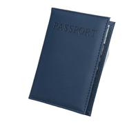 ITRHJTGP Portapassaporto Portadocumenti in pelle PU for passaporto, portadocumenti da viaggio, accessorio for carta d'identità Per viaggi di lavoro, viaggi(Blue)