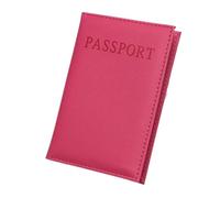 ITRHJTGP Portapassaporto Portadocumenti in pelle PU for passaporto, portadocumenti da viaggio, accessorio for carta d'identità Per viaggi di lavoro, viaggi(Rose Red)