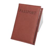 ITRHJTGP Portapassaporto Portadocumenti in pelle PU for passaporto, portadocumenti da viaggio, accessorio for carta d'identità Per viaggi di lavoro, viaggi(Brown)