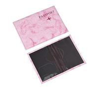 ITRHJTGP Portapassaporto Portadocumenti ultrasottile con motivo PU, portadocumenti, accessori for carte d'identità da viaggio Per viaggi di lavoro, viaggi(Pink)
