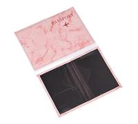 ITRHJTGP Portapassaporto Portadocumenti ultrasottile con motivo PU, portadocumenti, accessori for carte d'identità da viaggio Per viaggi di lavoro, viaggi(Light pink)