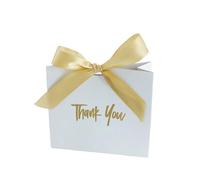 ITRHJTGP Scatole Caramelle Matrimoni Scatola Creativa in Marmo Grigio Mini for scatole di cioccolatini in Carta for Feste/Confezioni bomboniere for Matrimoni(White Box Gold,20PCS)