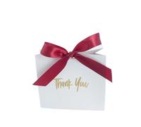 ITRHJTGP Scatole Caramelle Matrimoni Scatola Creativa in Marmo Grigio Mini for scatole di cioccolatini in Carta for Feste/Confezioni bomboniere for Matrimoni(White Box Burgundy,20PCS)