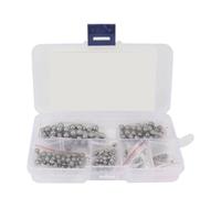 ITRHJTGP Sfere per Cuscinetti da Bicicletta 300x Sfere for Cuscinetti in Acciaio di Precisione Assortite 2/32 1/8 5/32 3/16 7/32 1/4 for ad Alta Grado 25 Sfera Liscia per rotelle(600pcs)