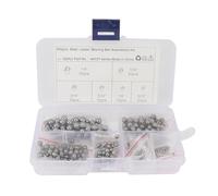ITRHJTGP Sfere per Cuscinetti da Bicicletta Sfere for Cuscinetti in Acciaio di precisione assortite da 300 Pezzi 3/32 1/8 5/32 3/16 7/32 1/4 Pollici Sfera Liscia ad Alta Grado 25 per rotelle(6 Sizes)
