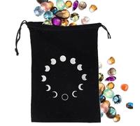 itrimaka Borsa per mazzi di tarocchi, Borsa per dadi da gioco,Custodia per l'organizzazione del mazzo dei tarocchi in velluto da 4,72x7,09 pollici - Supporto multifunzionale per contenere tarocchi,