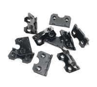 ITROLLE 10 piedini per gambe con cardini spinati, cavalletto posteriore, per cornici o piastrelle, pannello posteriore con fibbia, cerniere in cartone, colore nero