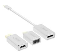 ITS 0,20 METRI Set 6-in-1 Conv. Video, USB Type-C M a DP 4K/60Hz, HDMI, VGA, sil