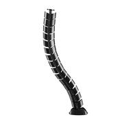 ITS 0,80 METRI Canalina flessibile, verticale per tavoli, 2 camere, nero