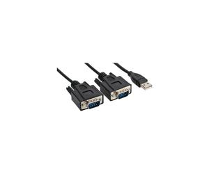 ITS 1,5 METRI Cavo adattatore USB 2.0 a 2x 9pin Sub D M