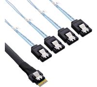 ITS 1 METRO cavo Slim SAS, da SFF-8654 4i a 4x SATA a 7 pin, 12Gb/s
