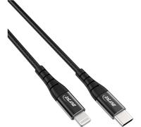 ITS 1 METRO Cavo USB-C Lightning, per iPad, iPhone, iPod, nero/alluminio MFi