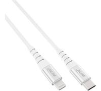 ITS 1 METRO USB-C Cavo Lightning, per iPad, iPhone, iPod, iPod, silver/alluminio