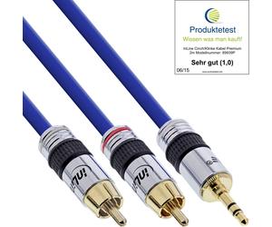ITS 15 METRI Cavo Audio Jack 3,5mm maschio a 2x RCA maschio, PREMIUM