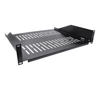 ITS 19 shelf, 400mm, 20kg, 2U, RAL 9005 nero