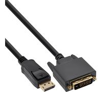 ITS 2 METRI Bulk Pack 25pz., Cavo DisplayPort a DVI-D 24+1 maschio, dorato, nero