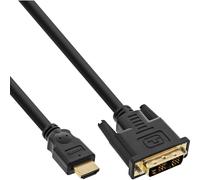 ITS 2 METRI Bulk Pack 30pz., Cavo HDMI-DVI, da HDMI a spina DVI 18+1, dorato