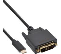 ITS 2 METRI Cavo display USB, spina USB-C a spina DVI (DP Alt mode), nero