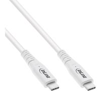 InLine Cavo USB4 USB-C maschio/maschio PD 240W 8K60Hz TPE bianco 2m 2 m 35902W