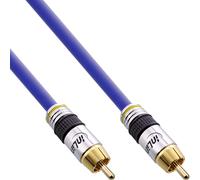 ITS 25 METRI Cavo Audio Digital & Video 1x RCA M-M, dorato, PREMIUM