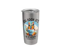 It's 5 OClock Somewhere Drinking Parrot Coffee O Clock Time Bicchiere termico in acciaio inox doppia parete