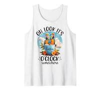 It's 5 O'Clock Somewhere Drinking Parrot Coffee O Clock Time Canotta