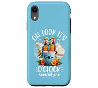 It's 5 OClock Somewhere Drinking Parrot Coffee O Clock Time Custodia per iPhone XR
