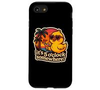 It's 5 O'Clock Somewhere Funny Womens Pulcino Vintage Cocktail Custodia per iPhone SE (2020) / 7/8