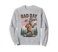 Its A Bad Day To Be A Beer 4th Of July Funny Beer Bigfoot Felpa